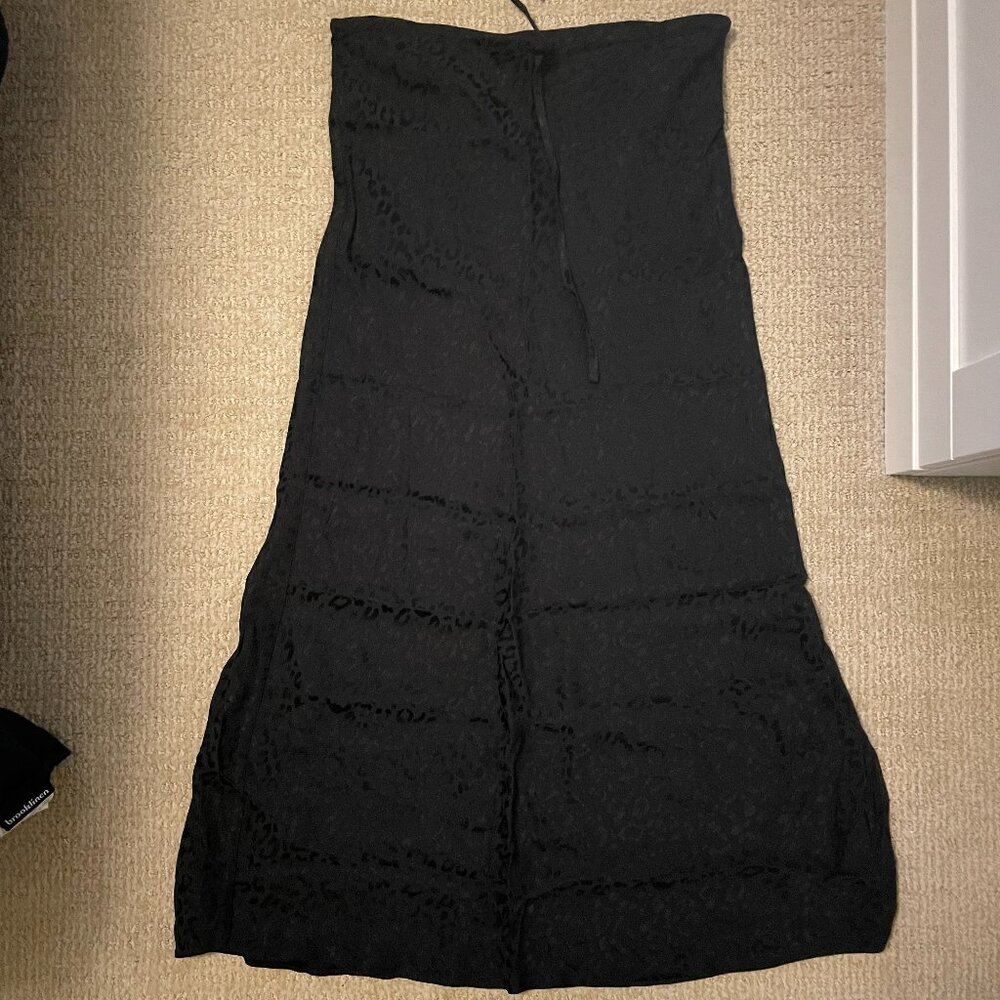 Satin Midi Skirt